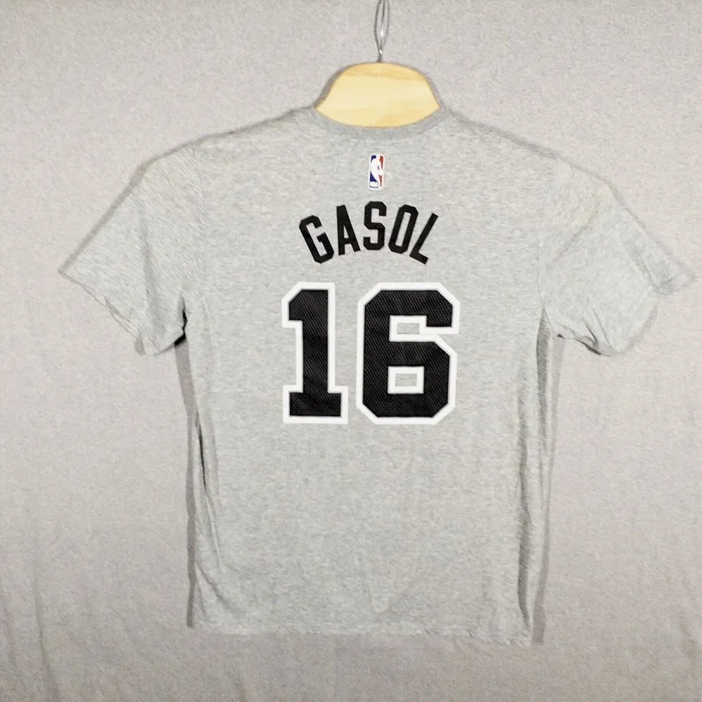The Nike Tee Dri Fit San Antonio Spurs Pau‎ Gasol Mens Medium